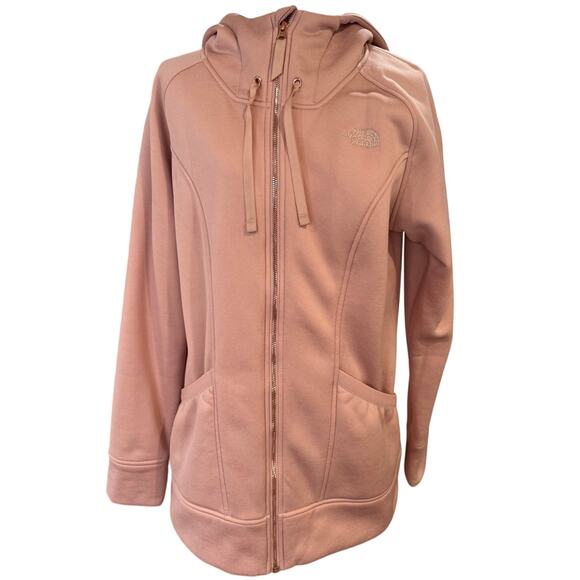 Woman's The North Face Mattea Hooded Full Zip Fleece Lined Sweater - Picture 1 of 9